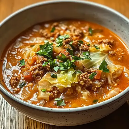 Comforting Cabbage Roll Soup Recipe for Chilly Days
