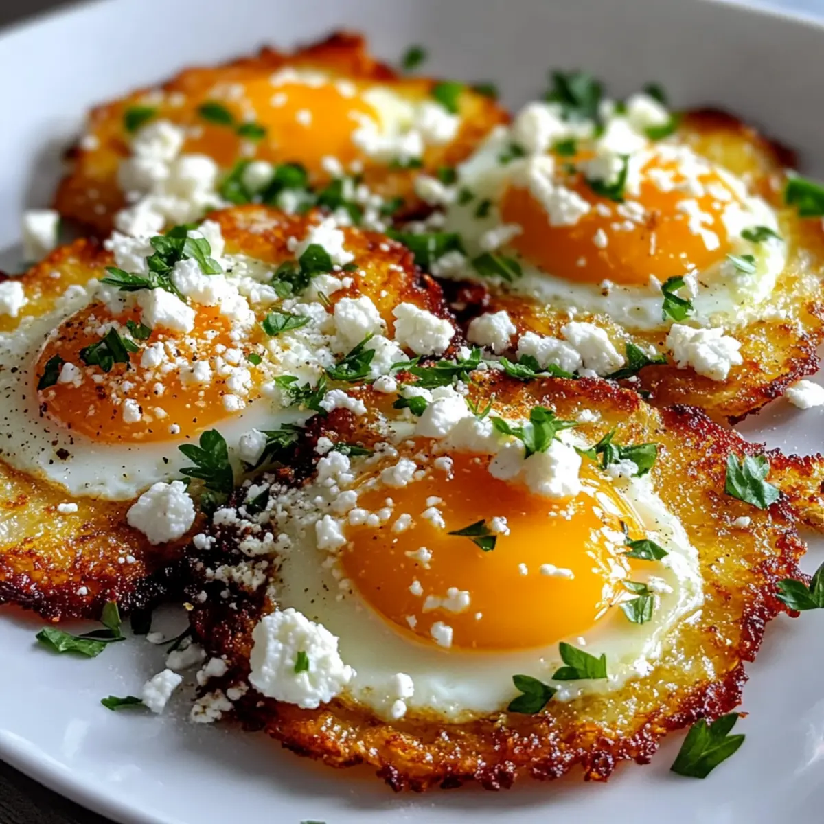 Crispy Feta Fried Eggs