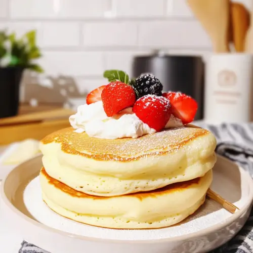 Fluffy Japanese Soufflé Pancakes