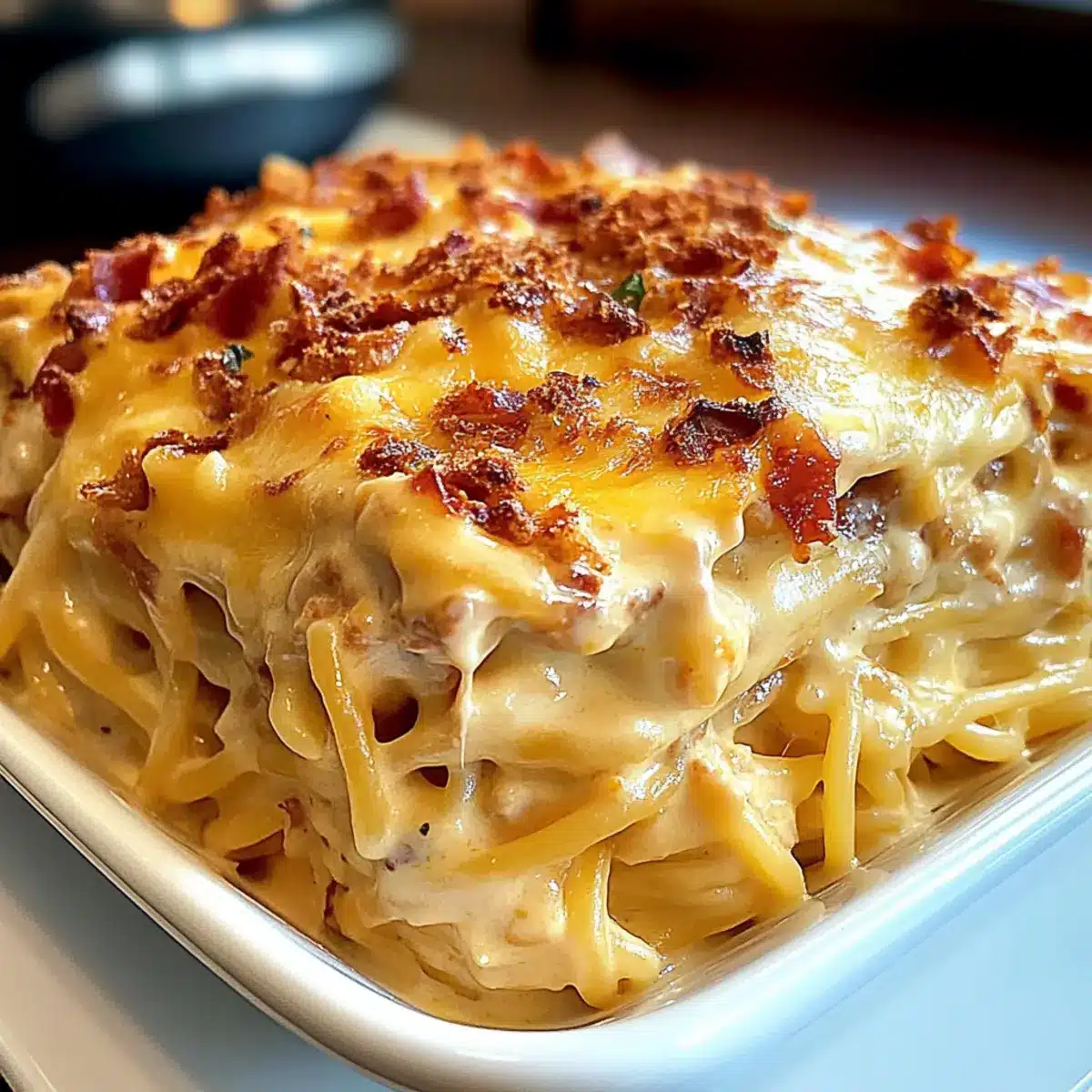 Irresistible Spicy Southern Cheesy Chicken Spaghetti Casserole