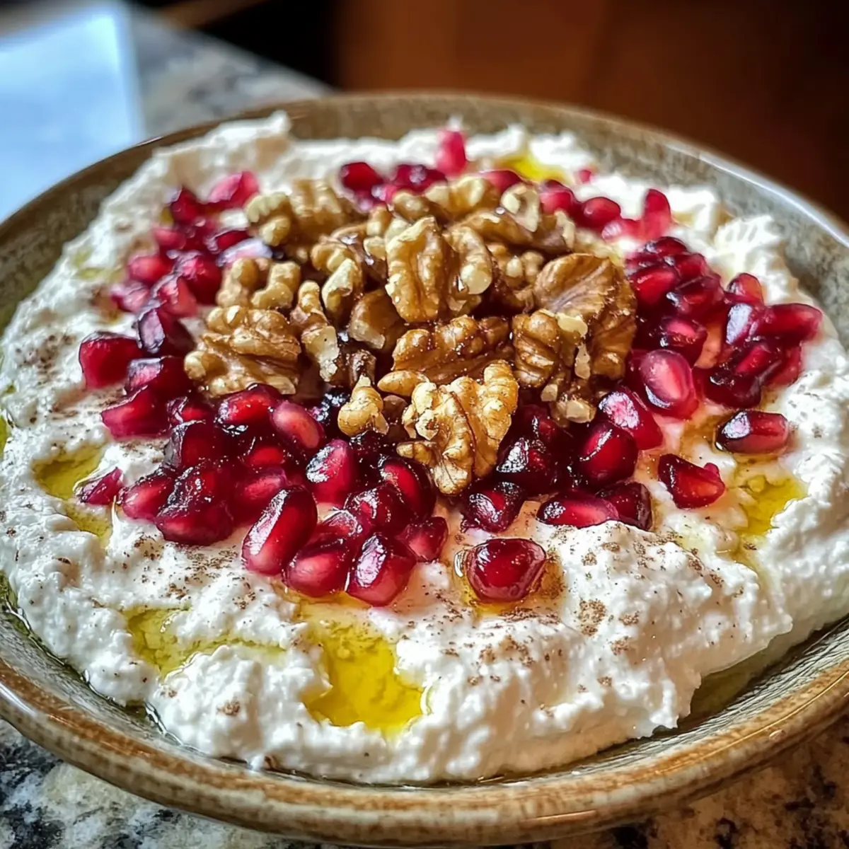 Pomegranate Feta Cheese Dip