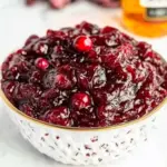 Vanilla Bourbon Cranberry Sauce