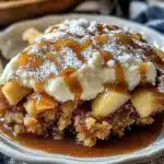 Warm Caramel Apple Dump Cake
