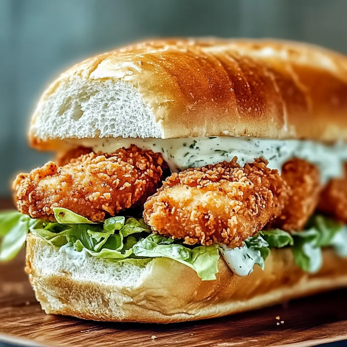 Crispy Chicken Caesar Sandwich