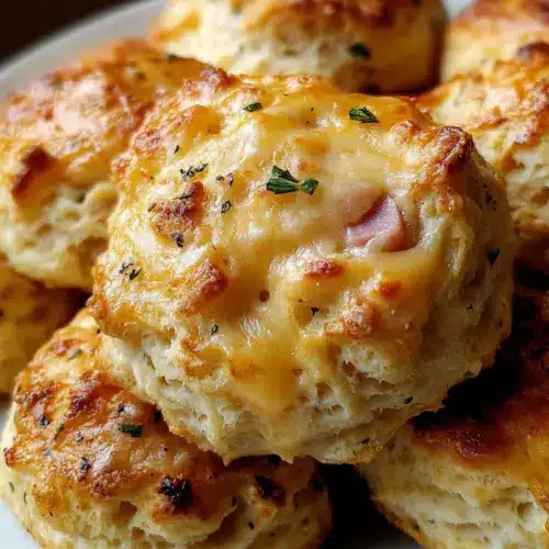 Ham and Cheese Butter Swim Biscuits for Comfort