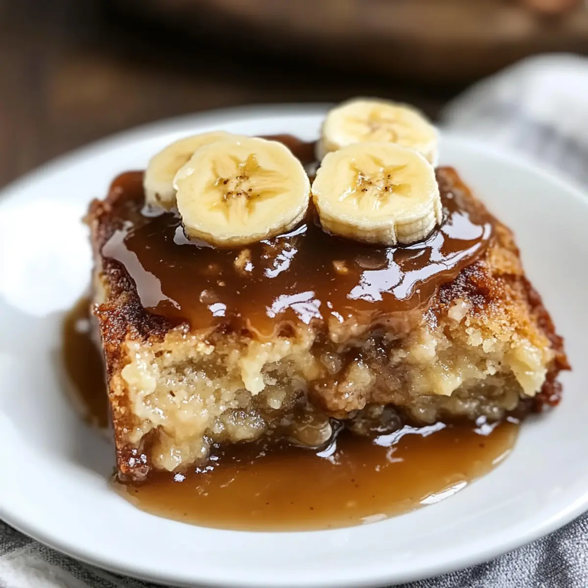 Sticky Banana Bread Pudding