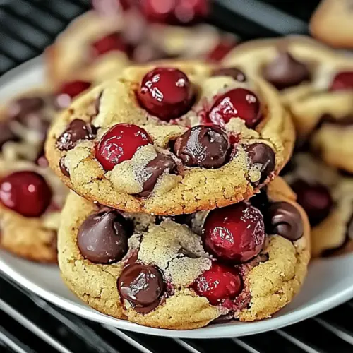 Maraschino Cherry Chocolate Chip Cookies