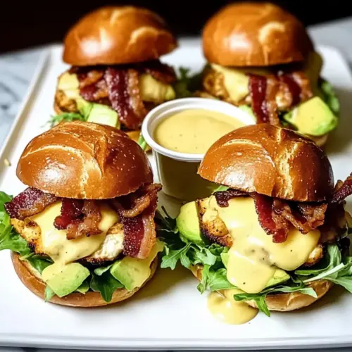 Honey Mustard BLT Chicken Sliders